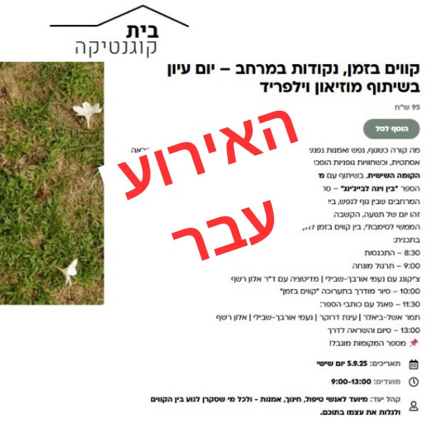 קווים בזמן, נקודות במרחב &ndash; יום עיון בשיתוף מוזיאון וילפריד